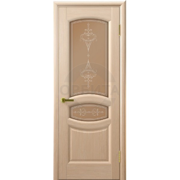 Дверь шпонированная межкомнатная остекленная Анастасия