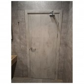 Дверь пластиковая одностворчатая KAPELLI-Classic Гладкая СЕРЫЙ БЕТОН
